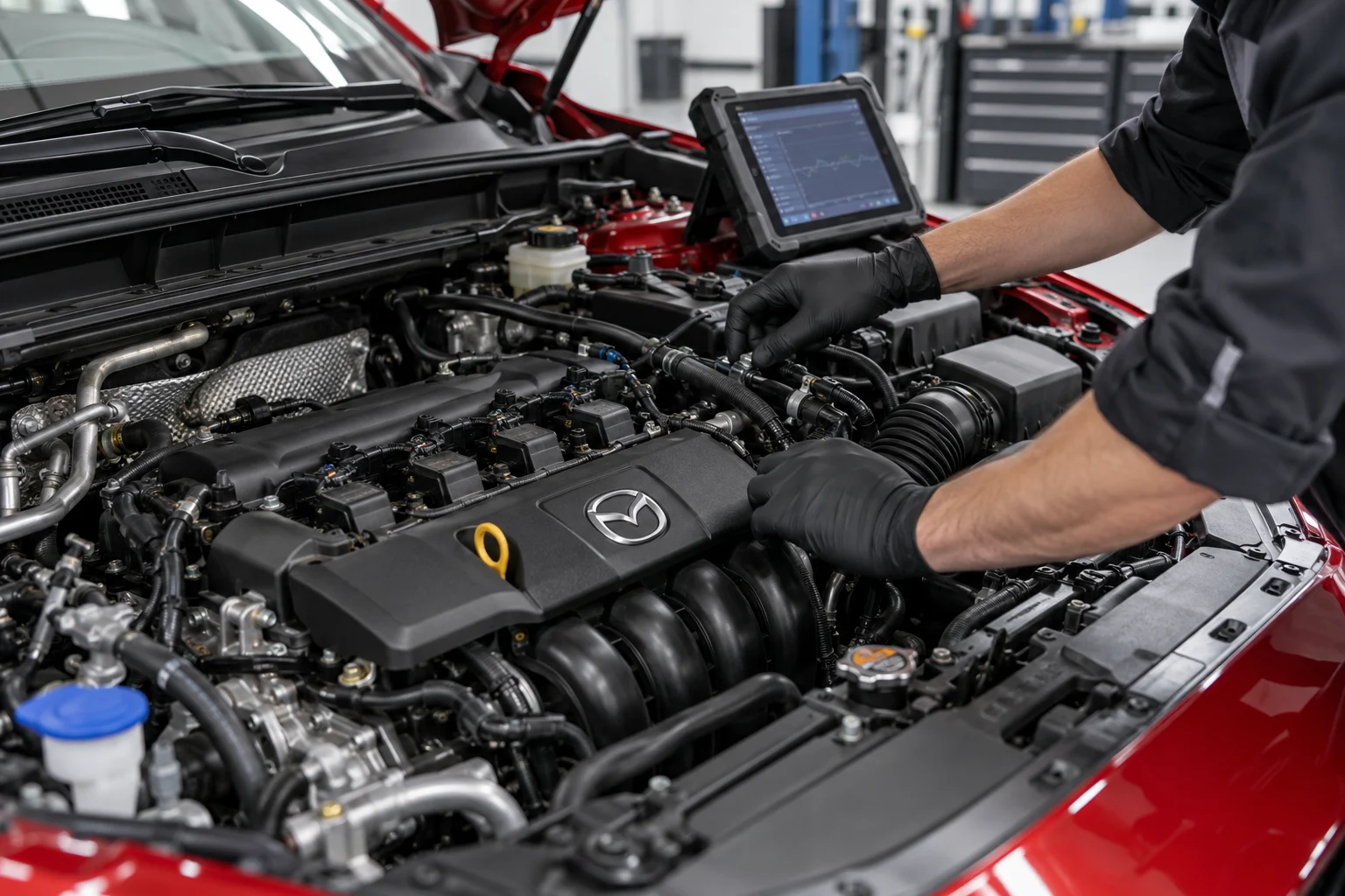 Обслуживание автомобиля Mazda
