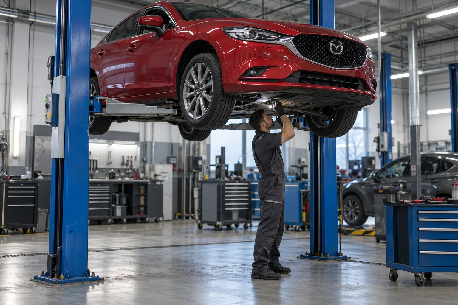 Обслуживание автомобиля Mazda